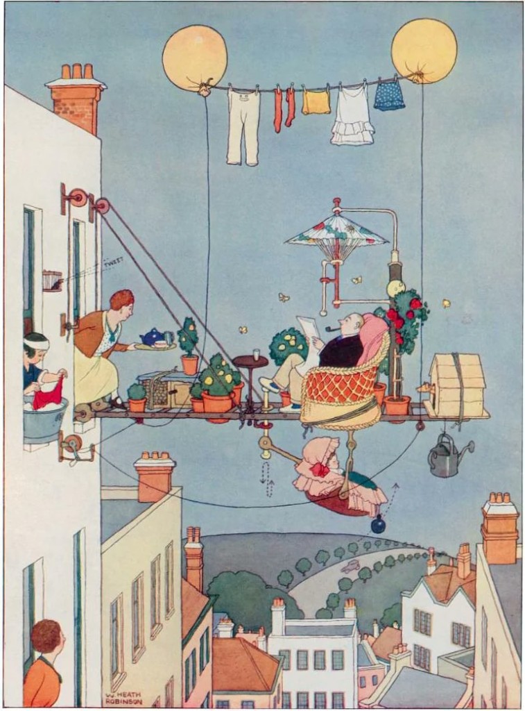 how-to-live-in-a-flat-1936-william-heath-robinson
